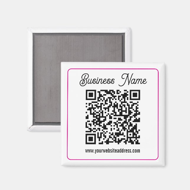 Aimant Créez instantanément un code QR scannable pour vot (Recto/Verso)