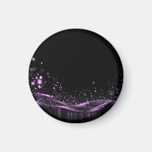 Aimant Créez le vôtre - Ruban pailleté rose personnalisab