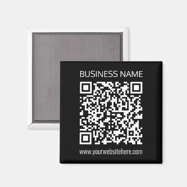 Aimant Créez un code QR instantanément avec l'URL de votr (Recto/Verso)