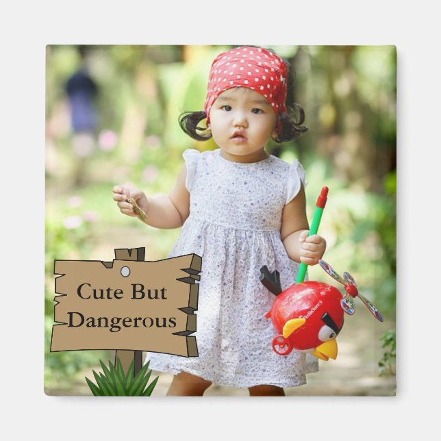 Aimant Créez votre propre aimant, ajoutez une photo et un (Devant)