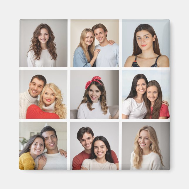 Aimant Créez votre propre collection de photos 9 (Devant)