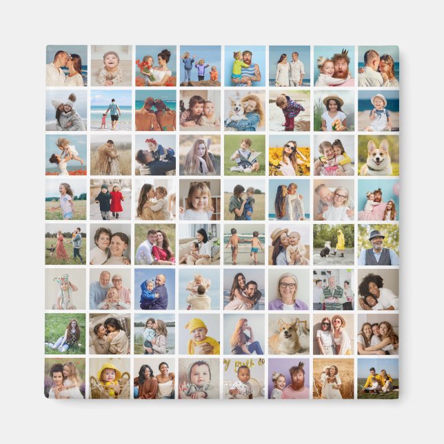 Aimant Créez votre propre collection photo personnalisée  (Devant)