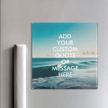 Aimant Créez votre propre devis<br><div class="desc">Créez votre propre aimant de devis personnalisé. Personnalisez cet aimant avec la typographie minimaliste moderne et le paysage des vagues océaniques.</div>