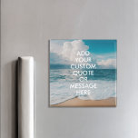 Aimant Créez votre propre devis<br><div class="desc">Créez votre propre aimant de devis personnalisé. Personnalisez cet aimant avec la typographie minimaliste moderne et le paysage océanique de plage.</div>