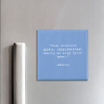 Aimant Créez votre propre devis<br><div class="desc">Créez votre propre aimant de devis personnalisé. Caractéristiques minimaliste typographie de machine à écrire.</div>