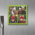 Aimant Créez votre propre Instagram Collage Pistachio 4 p<br><div class="desc">Utilisez quatre photos carrés pour créer un cadeau unique et personnel. Ou vous pouvez garder le chiot hipster et faire un gardien branché. Si vous avez besoin d'ajuster les images,  cliquez sur l'outil personnaliser pour apporter des modifications.</div>