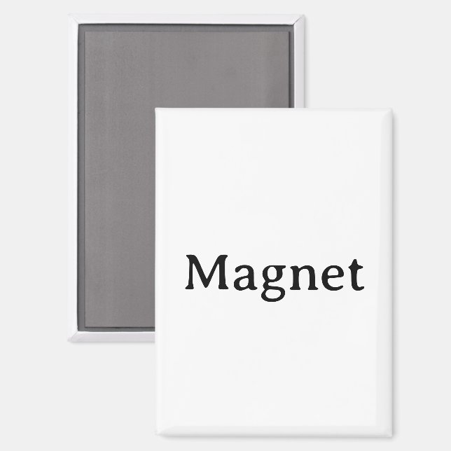 Aimant Créez votre propre rectangle 2,5" x 3,5" (Recto/Verso)
