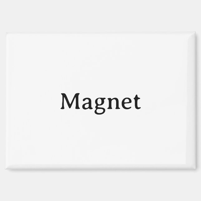 Aimant Créez Votre Propre Rectangle Simple Personnalisé 3 (Recto)