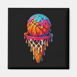 Aimant Crème glacée basketball drip pour garçons filles j
