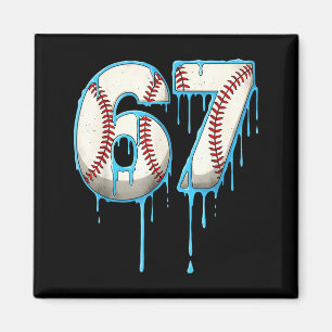 Aimant Crème Glacée de Baseball qui Dégouline 67 Six Sept
