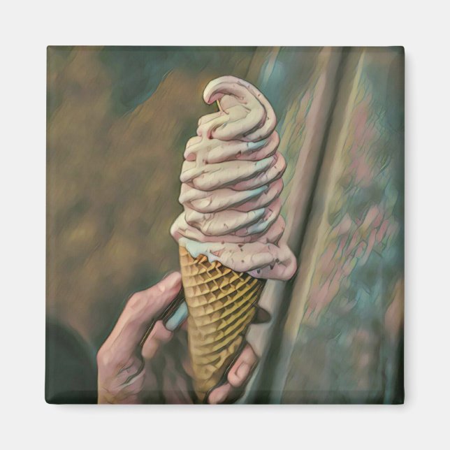 Aimant crème glacée froide cool (Devant)