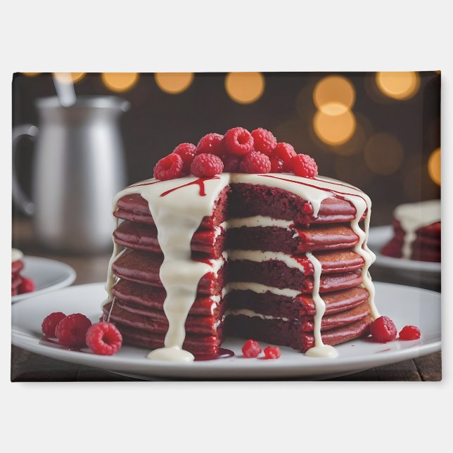 Aimant Crêpes au velours rouge (Recto)