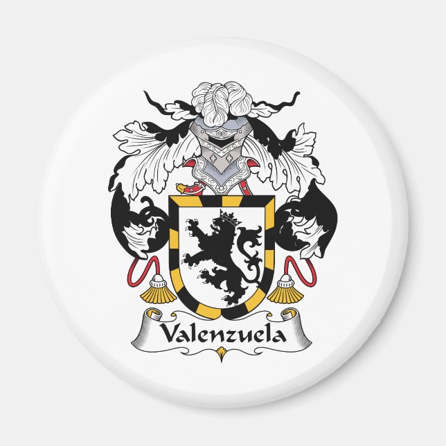 Aimant Crest de la famille Valenzuela (Devant)