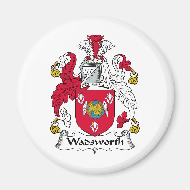 Aimant Crest de la famille Wadsworth (Devant)
