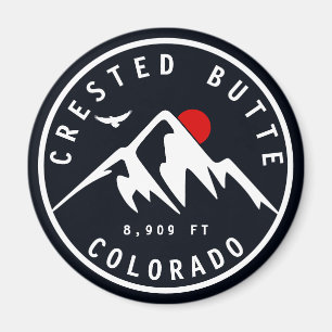 Aimant Crested Butte Colorado - Camping Ski Souvenirs