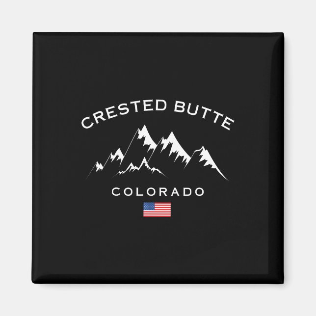 Aimant Crested Butte Colorado Station de ski Rocky Mounta (Devant)