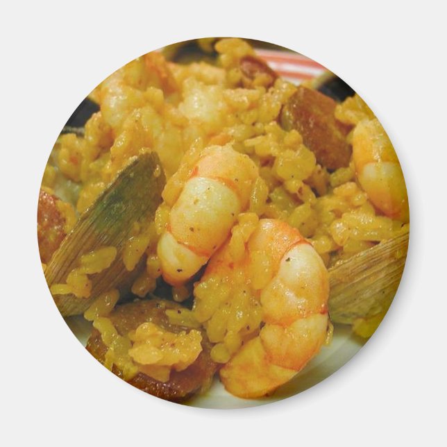 Aimant Crevettes de paella Couvre-saucisses Riz (Devant)