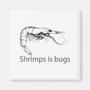 Aimant Crevettes Est Bugs Mème Amoureux De Poisson Pêcheu