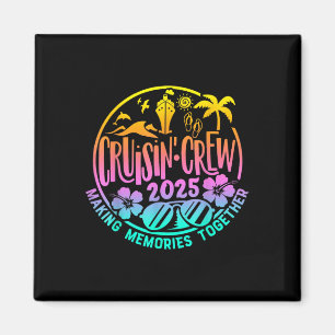 Aimant Crew de croisière 2025 Famille de croisière Amis v