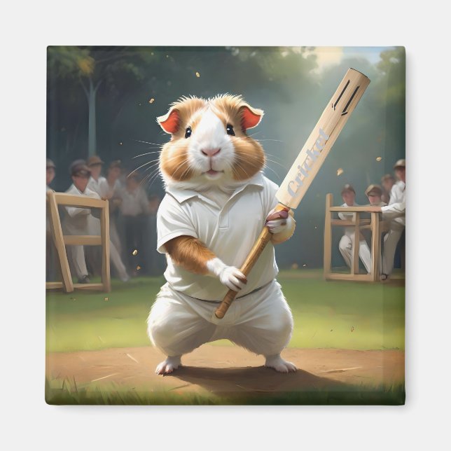 Aimant Cricket Craze : Le Big Match Des Cochons De Guinée (Devant)