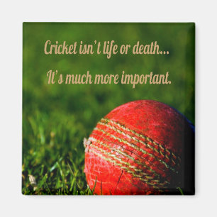 Aimant Cricket Red Ball Funny Motivational
