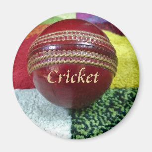 Aimant Cricket : Red Hard Ball Art Print