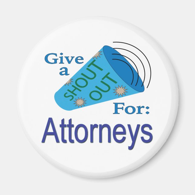 Aimant Criez pour les avocats (Devant)