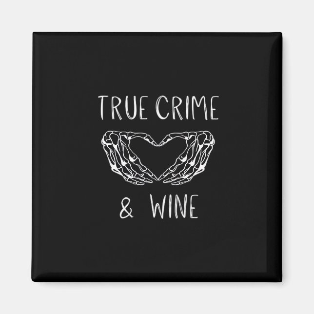 Aimant Crime Et Vin Squelette Mains (Devant)