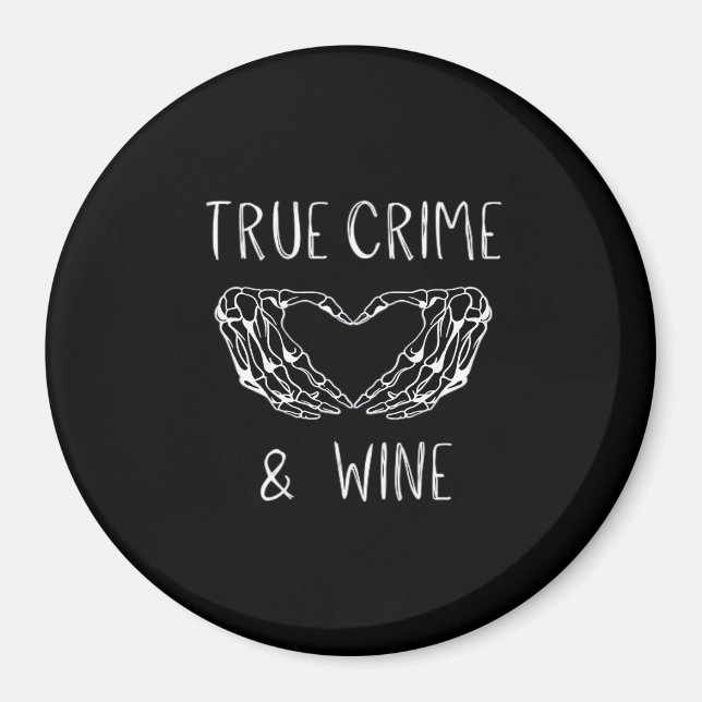 Aimant Crime Et Vin Squelette Mains (Devant)
