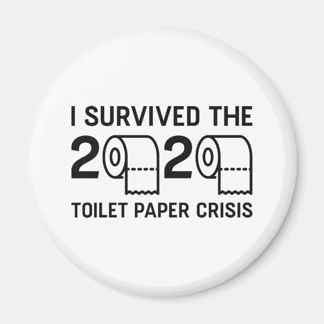 Aimant Crise du papier toilette 2020 (Devant)