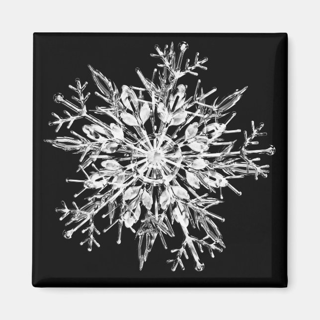 Aimant Cristal de snowflake (Devant)