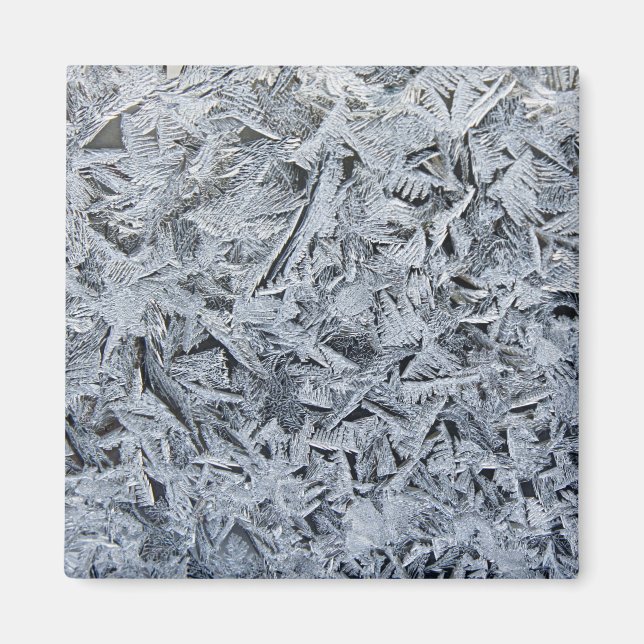 Aimant Cristaux de givre de glace Texture (Devant)
