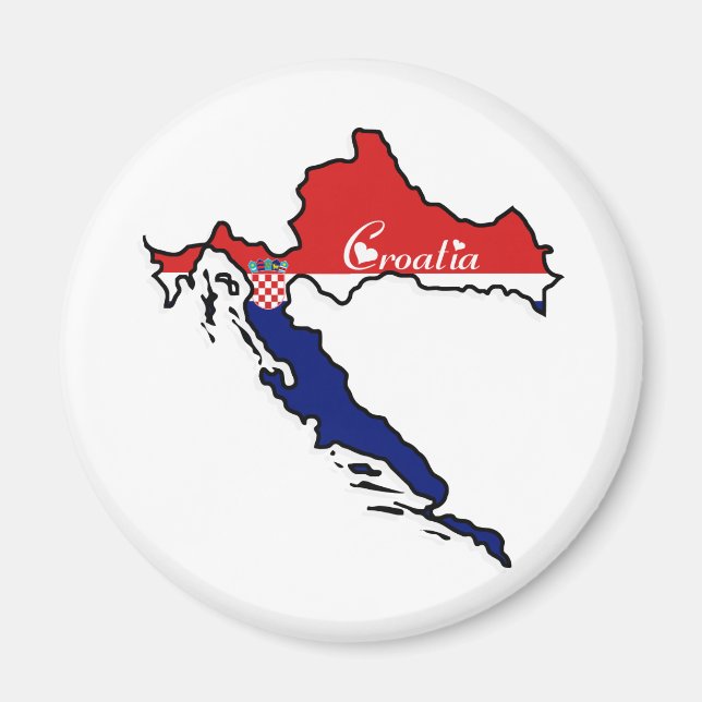 Aimant Croatie cool (Devant)