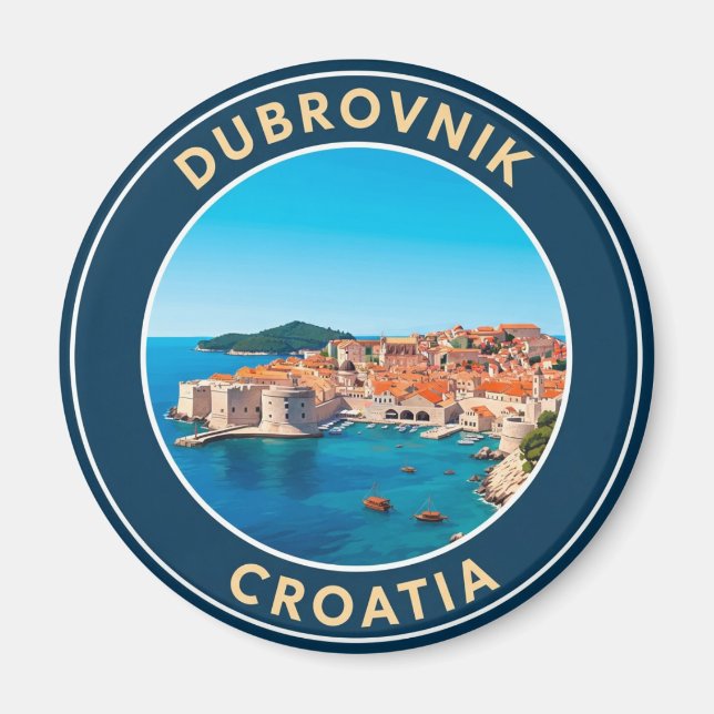 Aimant Croatie Dubrovnik Travel (Devant)