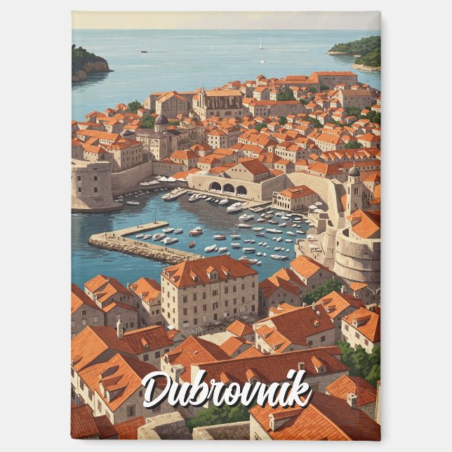 Aimant Croatie Dubrovnik Travel (Recto)