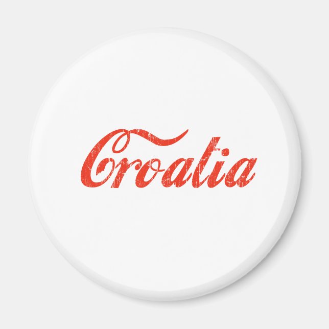 Aimant Croatie vintage (Devant)