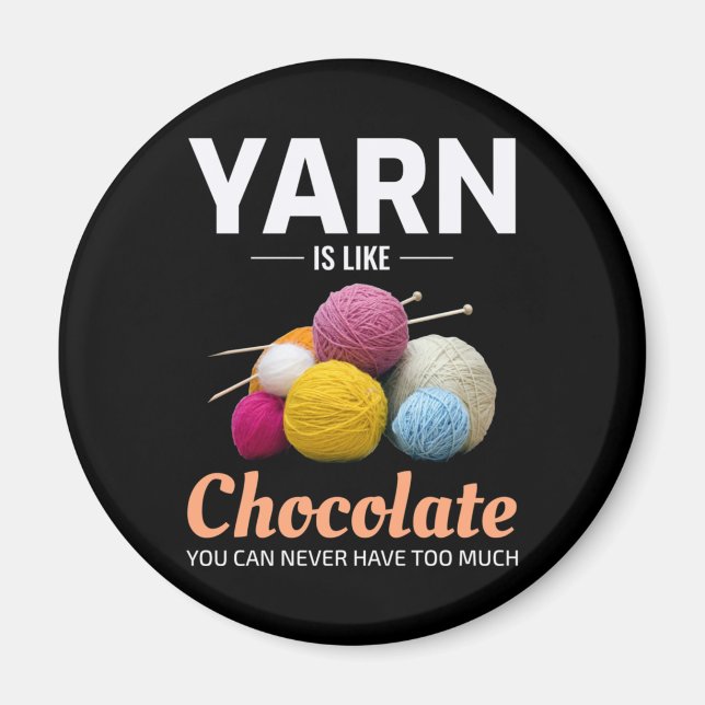 Aimant Crochet Crochet Tricot chocolat Crochet (Devant)