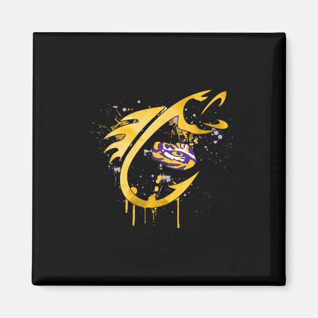 Aimant Crochet de pêche des Tigers de Lsu  (Devant)