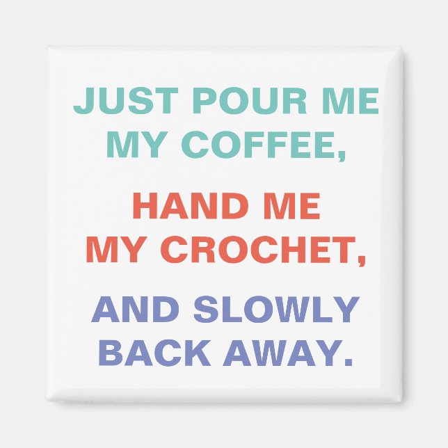 Aimant Crochet et blague café (Devant)