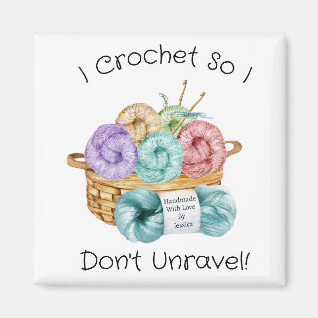 Aimant Crochet Funny Personnalisé (Devant)