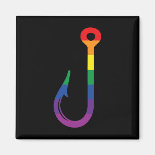 Aimant Crochet LGBT Gay Fierté Arc-en-ciel Pluie