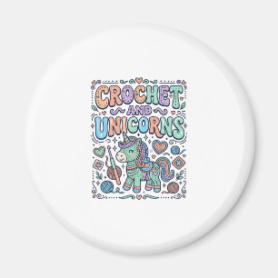 Aimant Crochet Licorne et Autocollant Kawaii Licorne et C