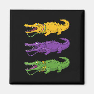 Aimant Crocodiles Aligator Louisiana Mardi Gras Femmes Ho