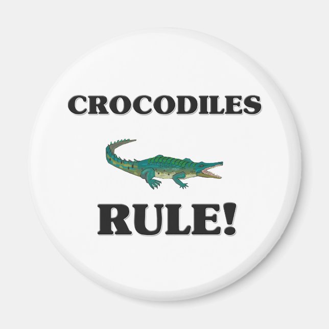 Aimant CROCODILES Règle ! (Devant)
