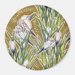 Aimant Crocus, motifs floraux, belles fleurs printanières