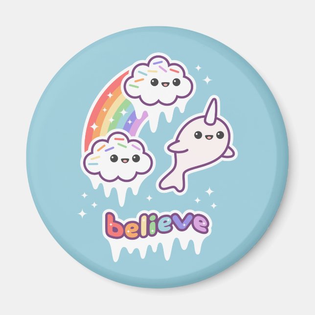 Aimant Croire en Narwhals (Devant)