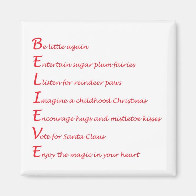 Aimant Croire l'aimant (Devant)