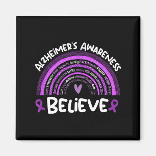 Aimant Croire Soutien Espoir Force Mois Alzheimers