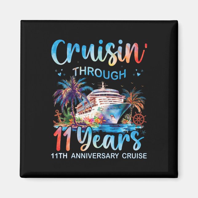 Aimant Croisière à travers 11 ans Croisière du 11e annive (Devant)