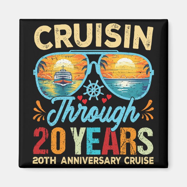 Aimant Croisière à travers 20 ans 20e anniversaire de Mar (Devant)